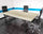 Mesa para sala de juntas 8 personas Base Metálica 2.40x1.10mts Sin contactos