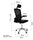 Silla Giratoria de Escritorio Ergonomica Negra Mesh Oficina