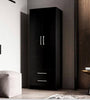 Closet ropero de madera dos puertas y dos cajones.