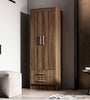 Closet ropero de madera dos puertas y dos cajones.
