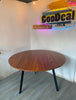 Mesa Redonda 6 Plazas 1.20m Metal / Madera