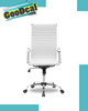 Silla ejecutiva Vista Vinipiel Base cromada