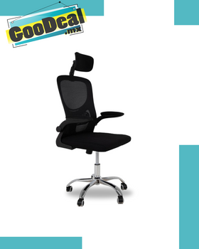 Silla Giratoria de Escritorio Ergonomica Negra Mesh Oficina