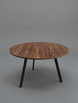 Mesa Redonda 6 Plazas 1.20m Metal / Madera