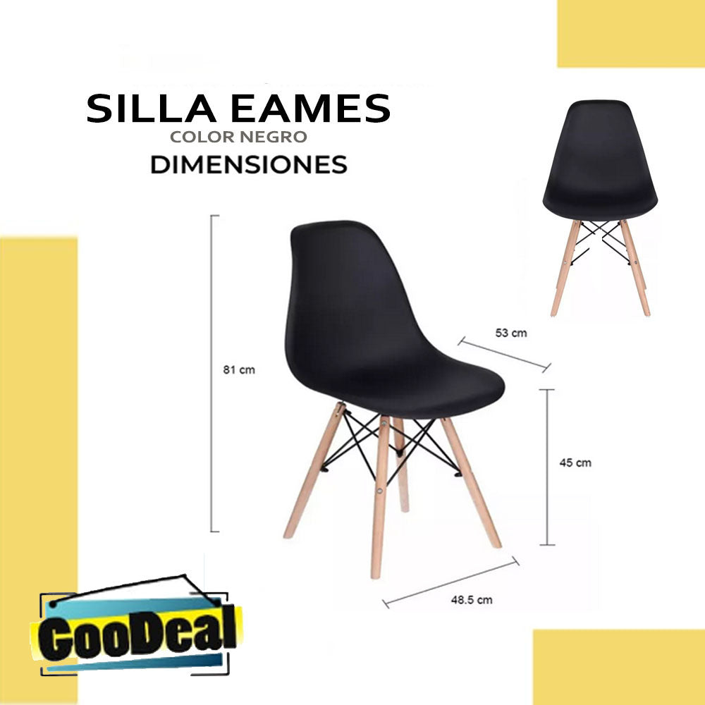 Silla Eames Color Negro