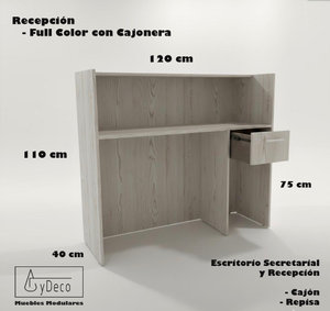 Recepción Full Color con Cajonera