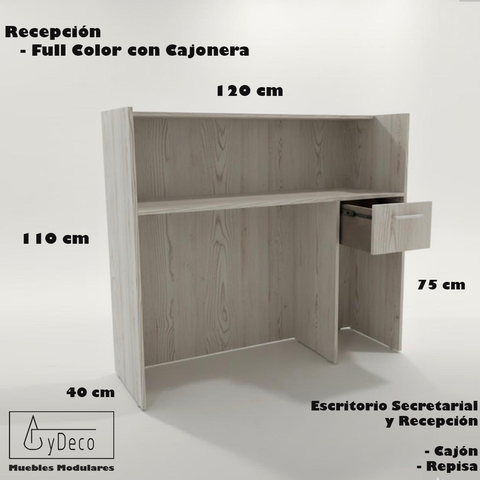 Recepción Full Color con Cajonera