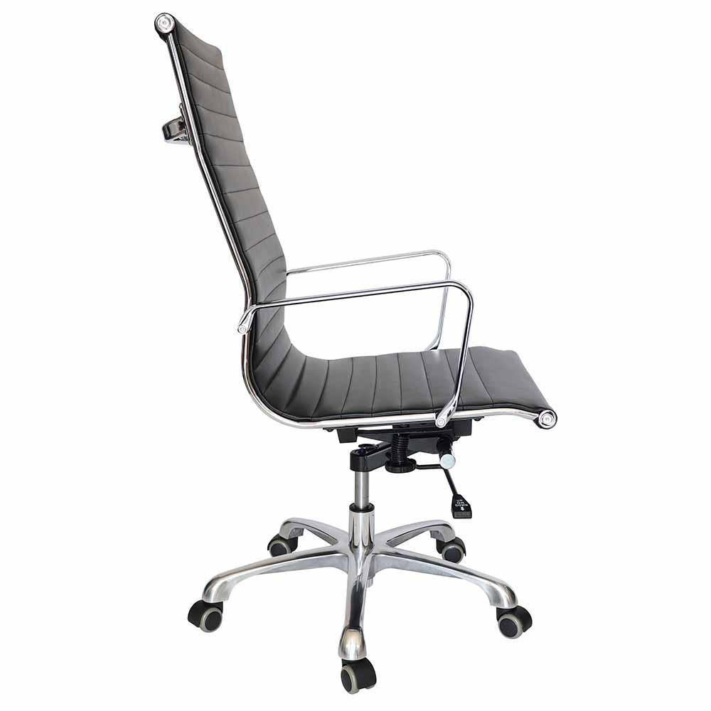 Silla ejecutiva Vista Vinipiel Base cromada