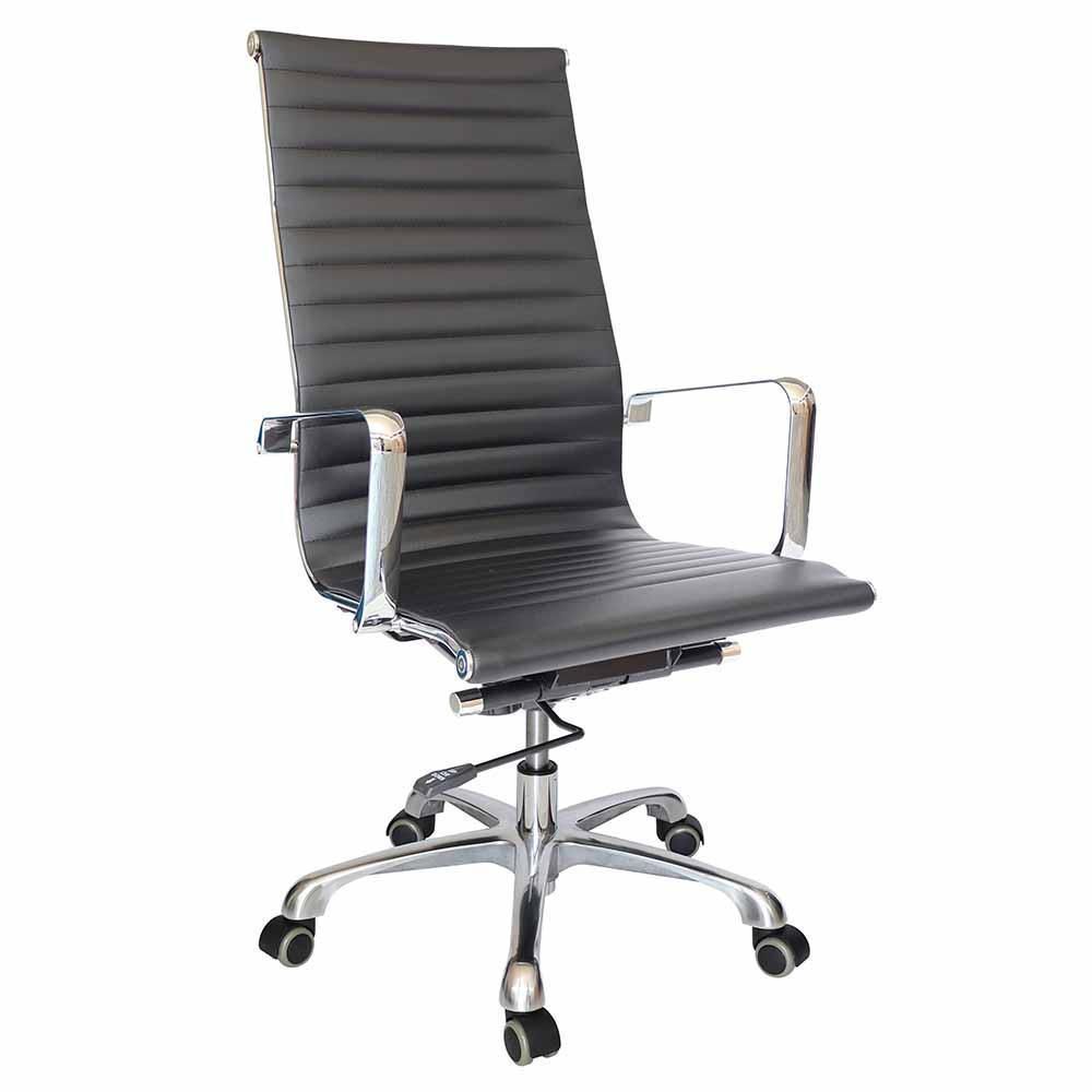 Silla ejecutiva Vista Vinipiel Base cromada
