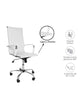 Silla ejecutiva Vista Vinipiel Base cromada