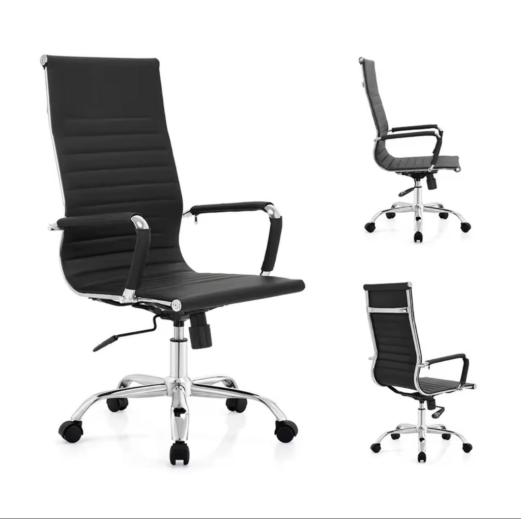 Silla ejecutiva Vista Vinipiel Base cromada