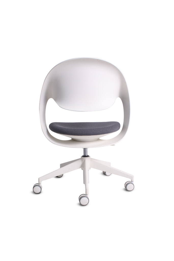 Silla De Escritorio Redonda Monte Carlo Blanca Envio gratis (Compra en línea)