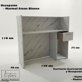 Recepción Stone Marmol con Cajon