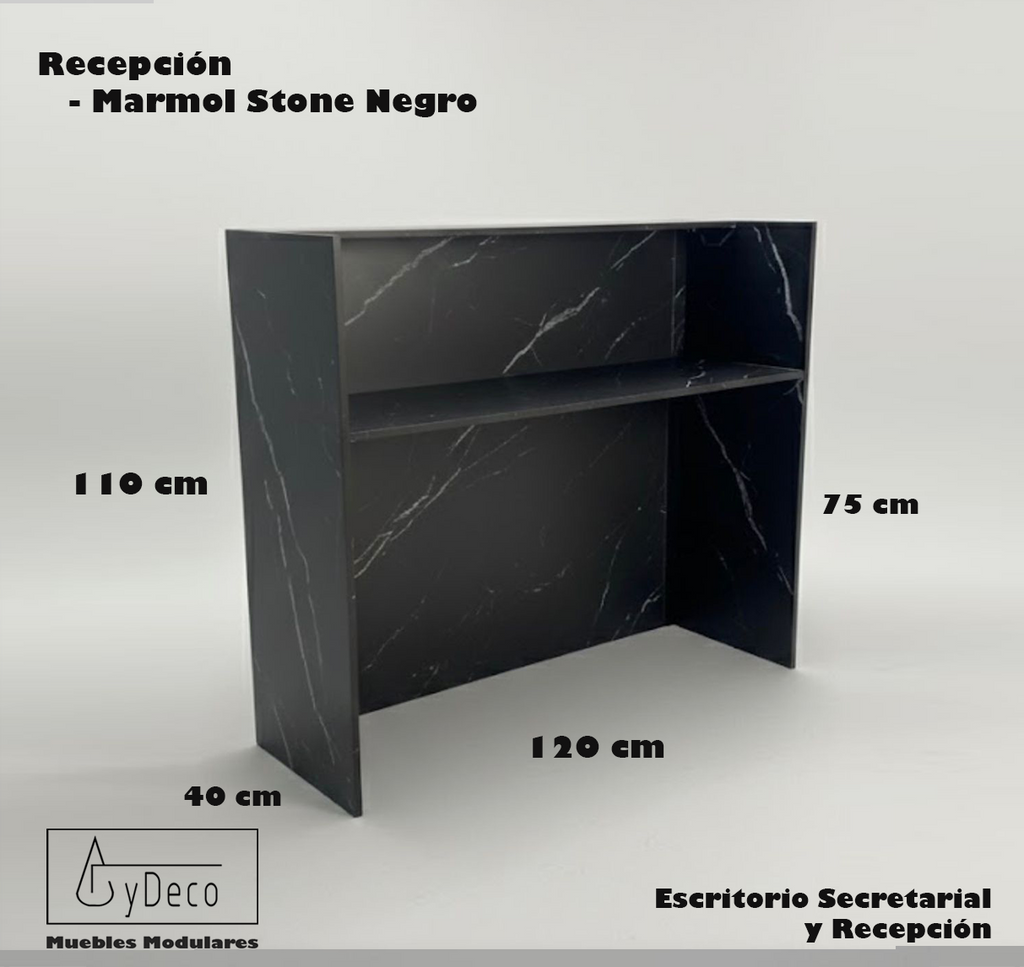 Recepción Marmol Stone Negro