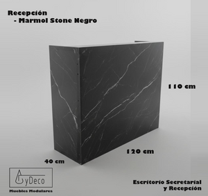 Recepción Marmol Stone Negro