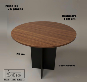 Mesa Redonda 6 Plazas
