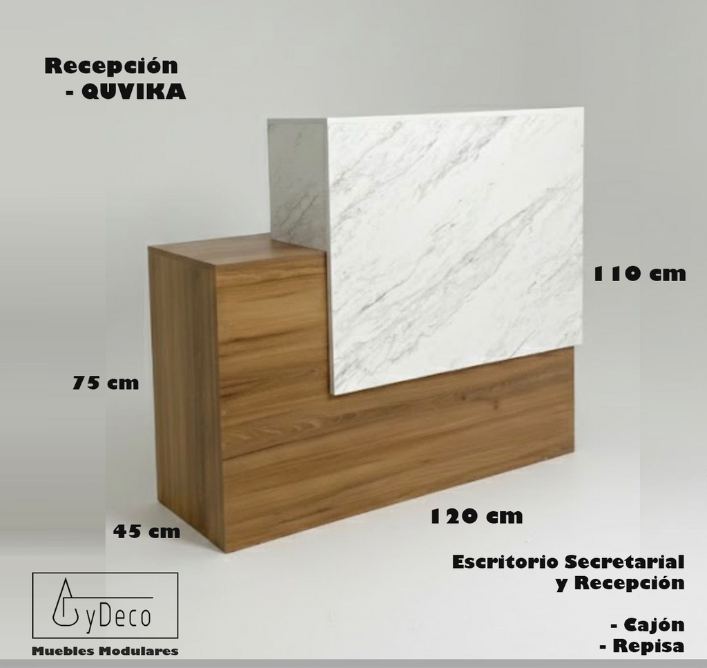 Recepción QUVIKA / Mármol Blanco