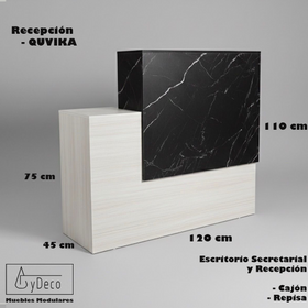 Recepcion Quvika/ Mármol negro