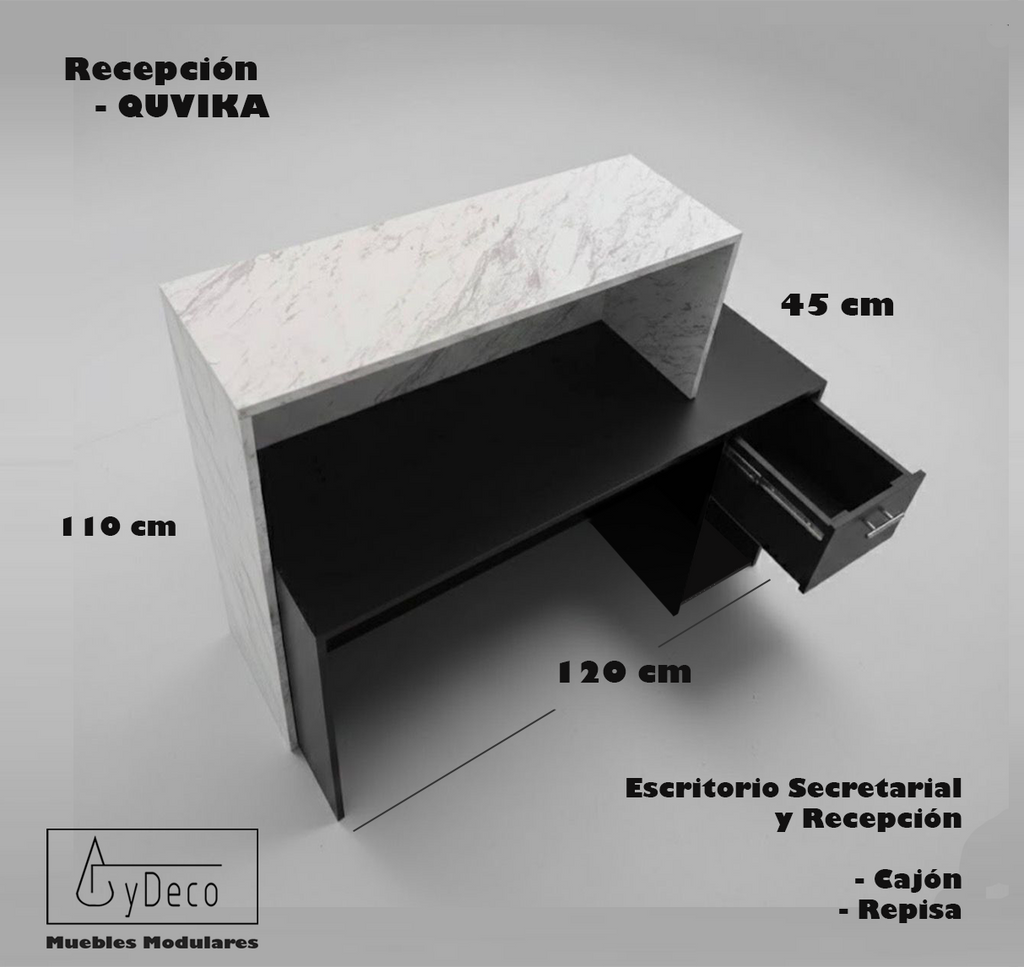 Recepción QUVIKA / Mármol Blanco