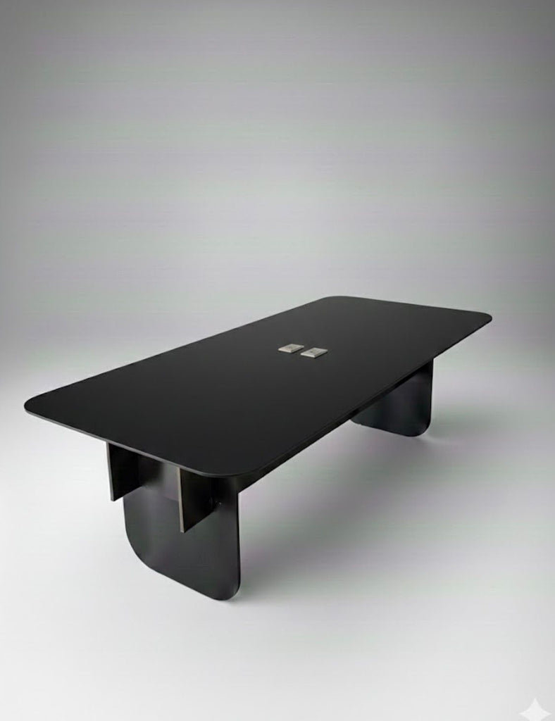 Mesa para sala de juntas 8 Plazas Base Madera Reforzada con Contactos y USB