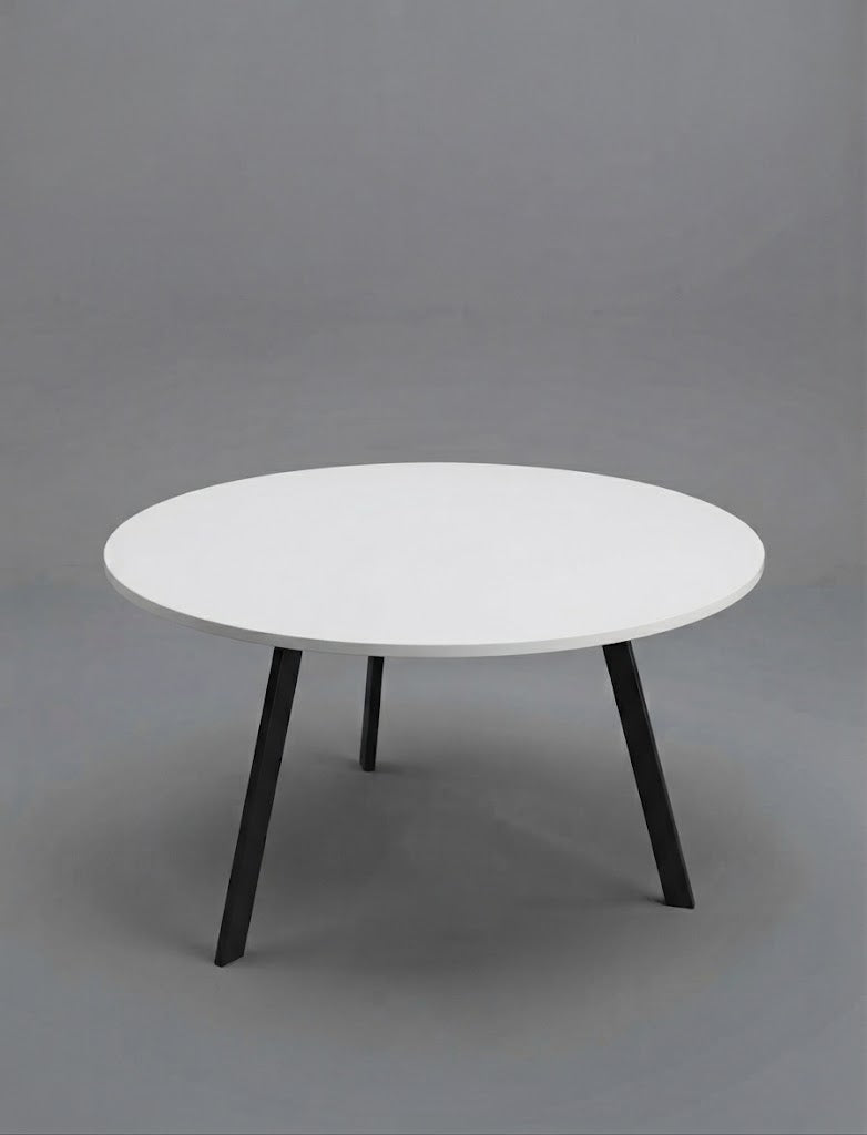 Mesa Redonda 6 Plazas 1.20m Metal / Madera