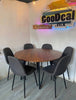 Mesa Redonda 6 Plazas 1.20m Metal / Madera