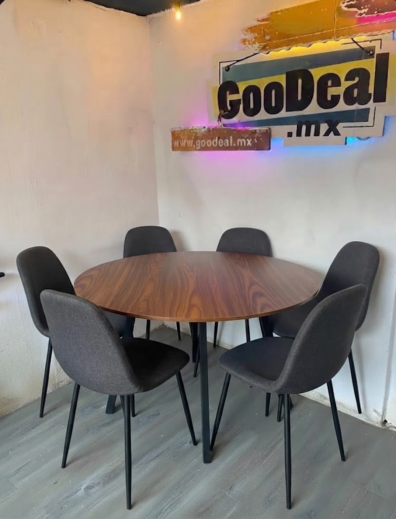 Mesa Redonda 6 Plazas 1.20m Metal / Madera