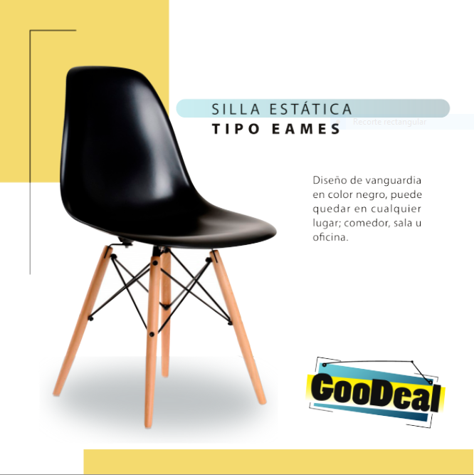 Escritorio con repisas latereles + Silla Eames