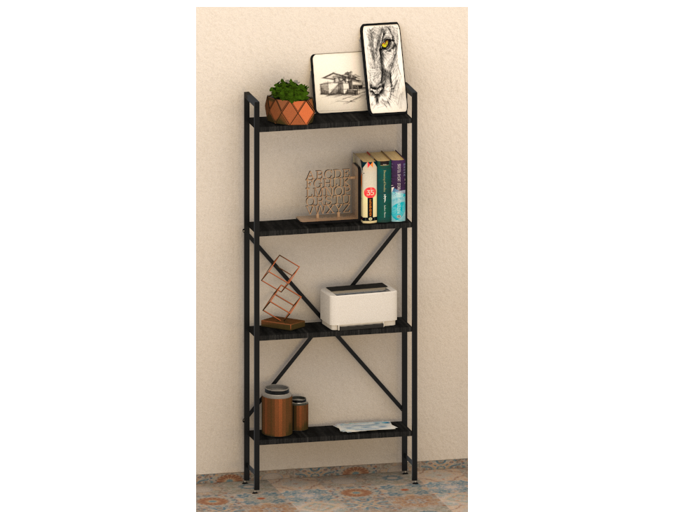 Estante minimalista de 5 niveles 180x30