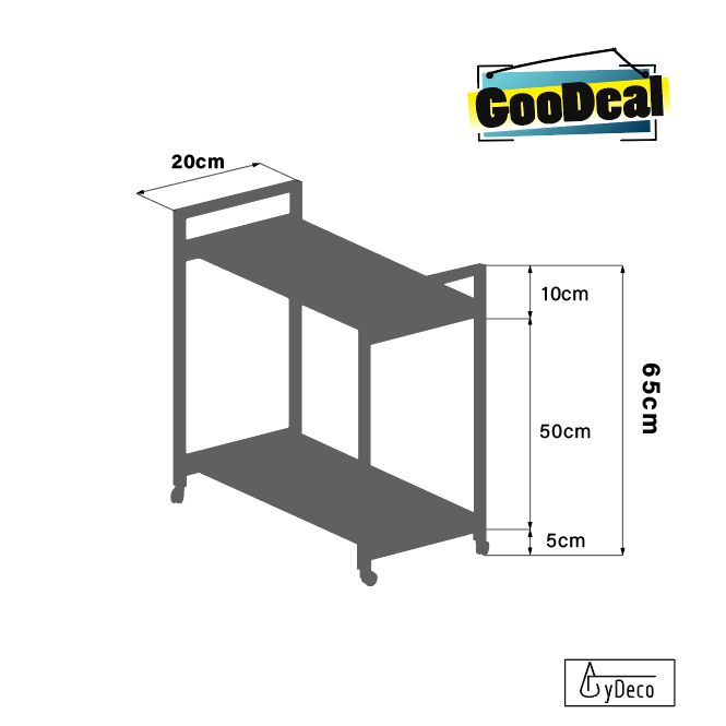 Estante auxiliar de 20cm